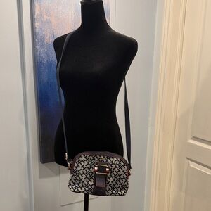 Tommy Hilfiger Navy and White Crossbody